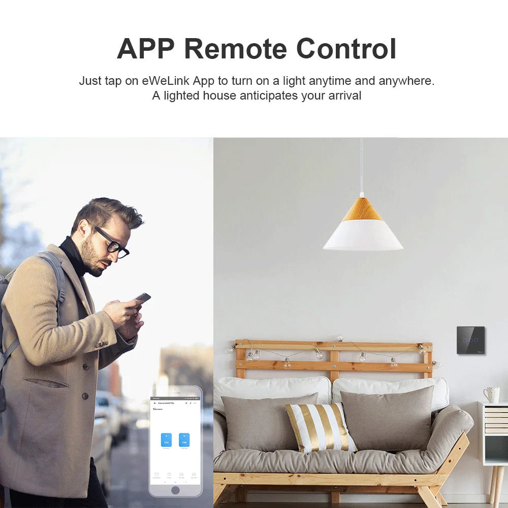 Dotykowy Włącznik Światła SONOFF TX Smart Switch (1/2/3 Gang)