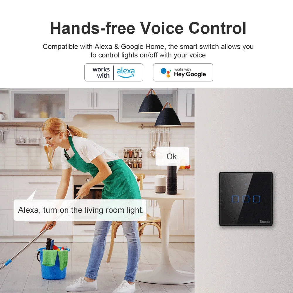 Dotykowy Włącznik Światła SONOFF TX Smart Switch (1/2/3 Gang)