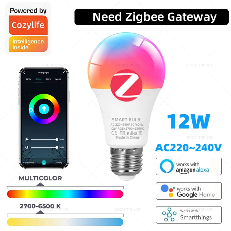 Inteligentna Żarówka LED Smart RGB E27
