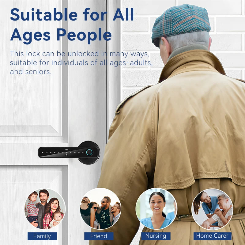 Inteligentny Zamek Biometryczny Tuya Smart Lock