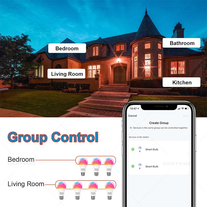 Inteligentna Żarówka LED Smart RGB E27
