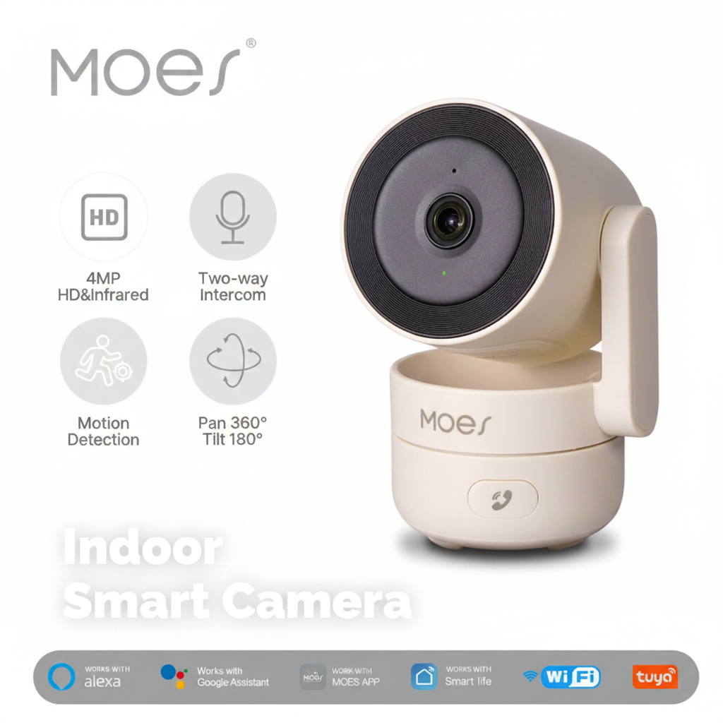 MOES Smart Camera białe tło